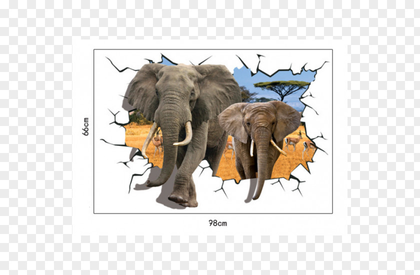 Painting Wall Decal Elephantidae Sticker PNG