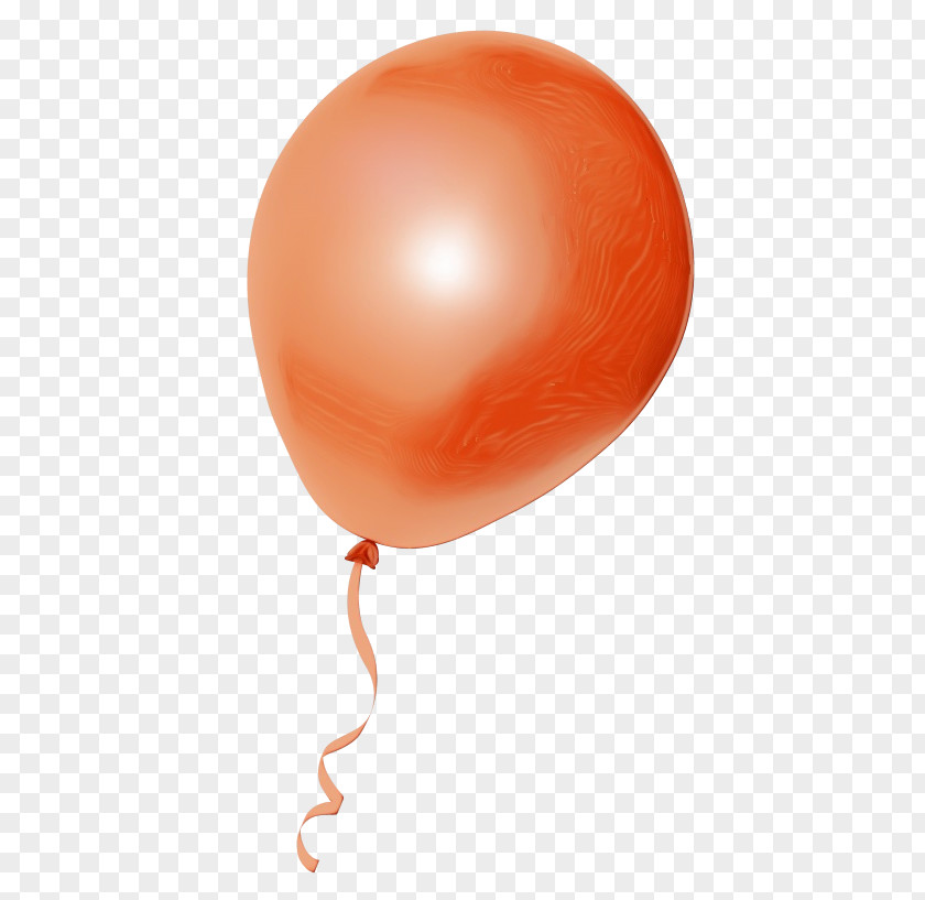 Party Supply Orange Balloon PNG