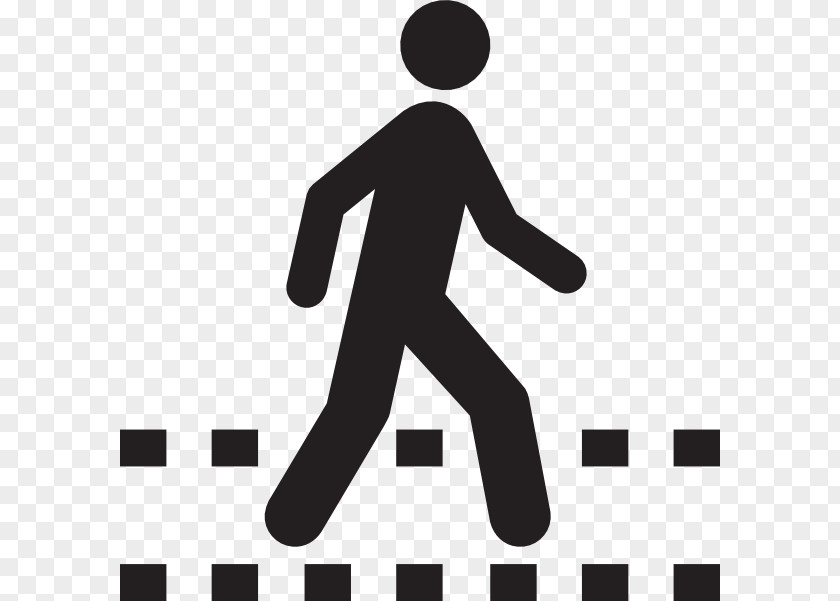 Pedestrian Walking Crossing Clip Art PNG