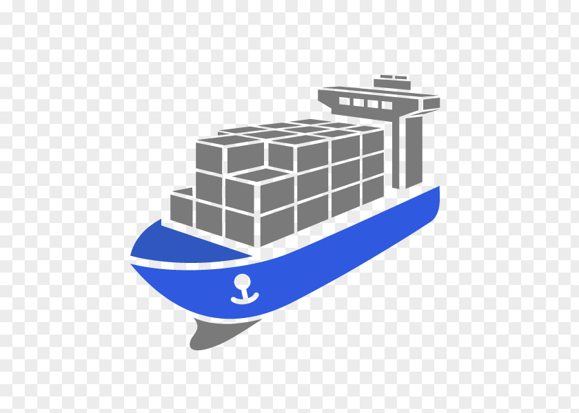 Cartoon Cargo Ship Mover Freight Transport Logistics Forwarding Agency PNG