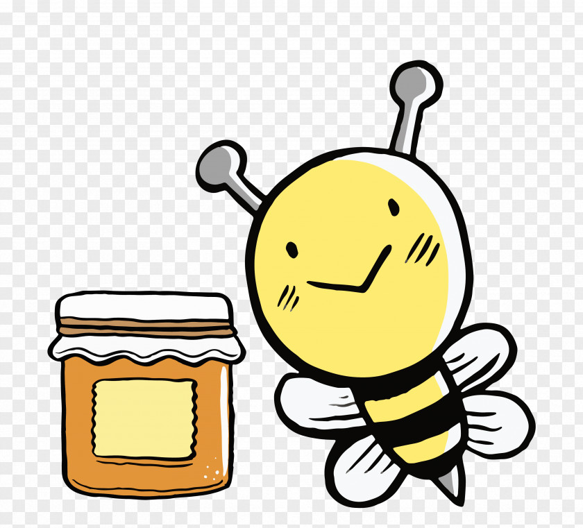 Cartoon Honey Bees Bee Euclidean Vector Clip Art PNG