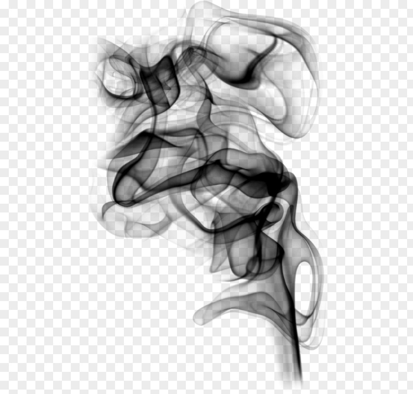 Gesture Hand Smoke Joint Black-and-white Line PNG