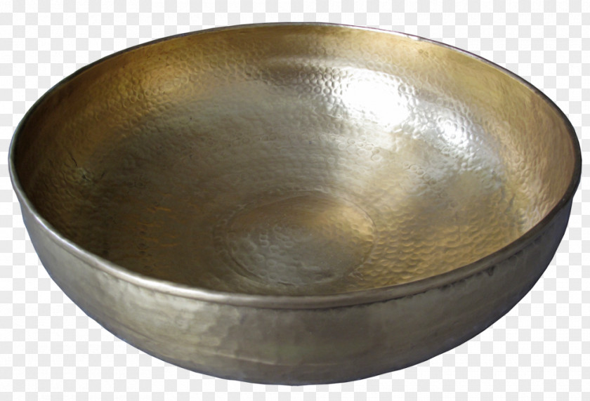Large Bowl Standing Bell 01504 Brass PNG