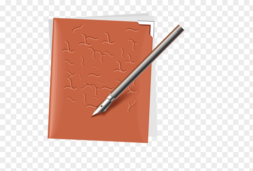 Pen Notepad Paper Fountain Notebook Quill PNG