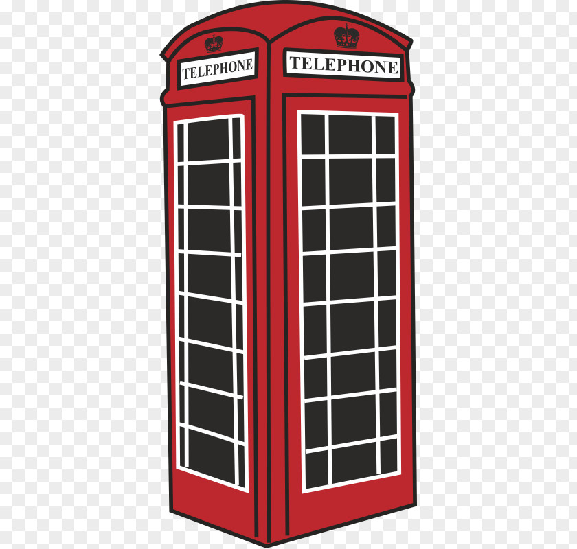 Telephone Tower Payphone Booth Red Box PNG