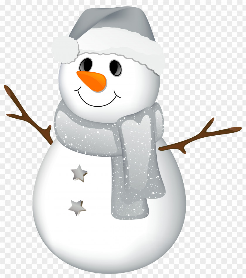 Transparent Snowman With Grey Hat Clipart Clip Art PNG