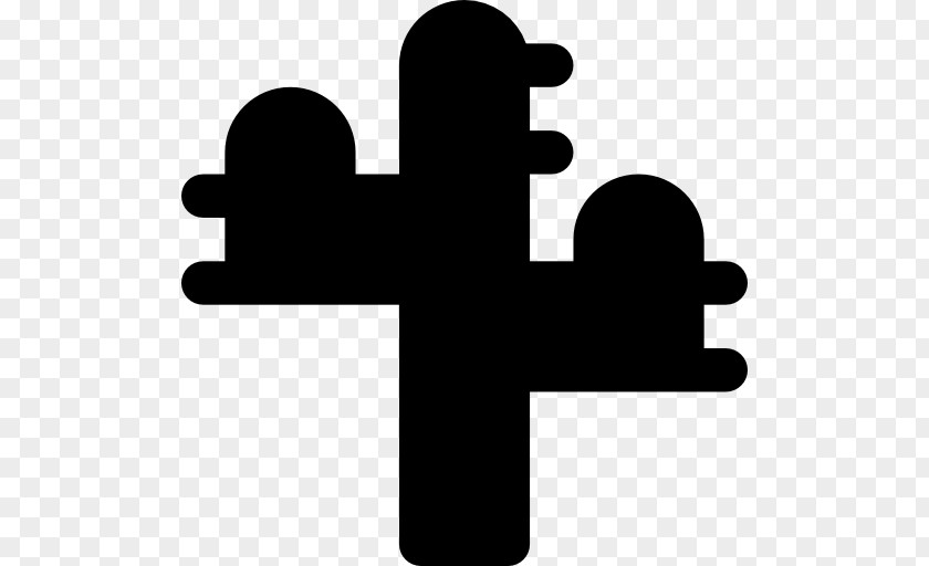 Black And White Hand Cross PNG
