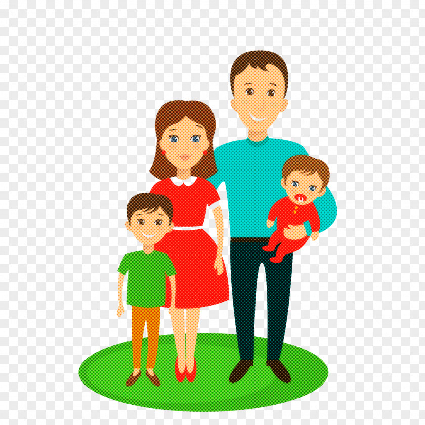 Cartoon Figurine Sharing Child Gesture PNG