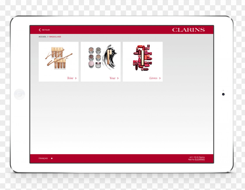 Clarins Plastic Brand Pocket Sticker PNG