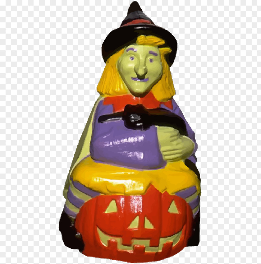 Clay Witch Halloween Download PNG