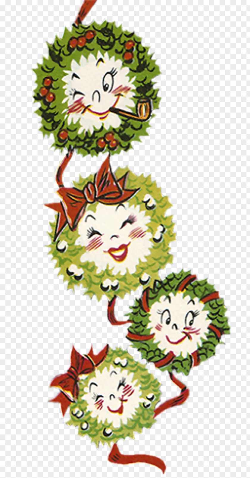 I Want You Christmas Tree Floral Design Ornament Clip Art PNG