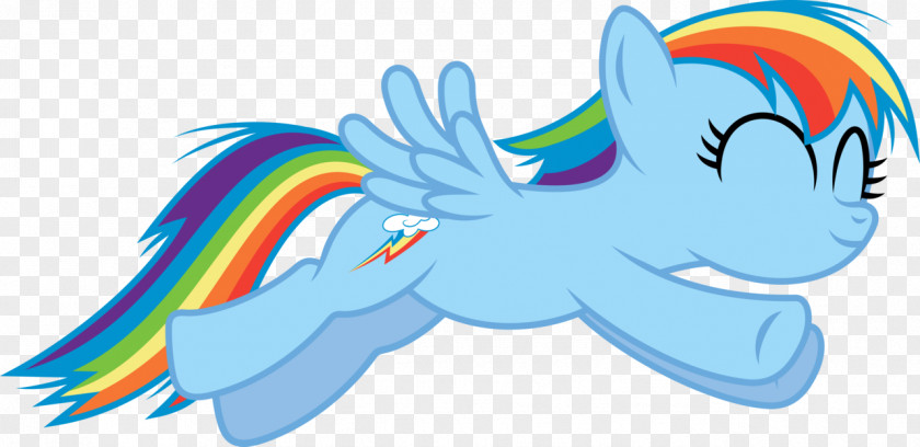 Jumping Up Rainbow Dash Horse Pony Filly Foal PNG