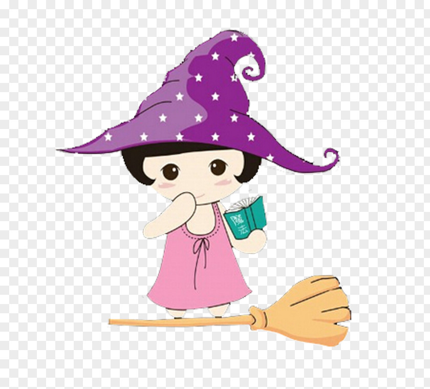 Little Witch Boszorkxe1ny Magic Illustration PNG