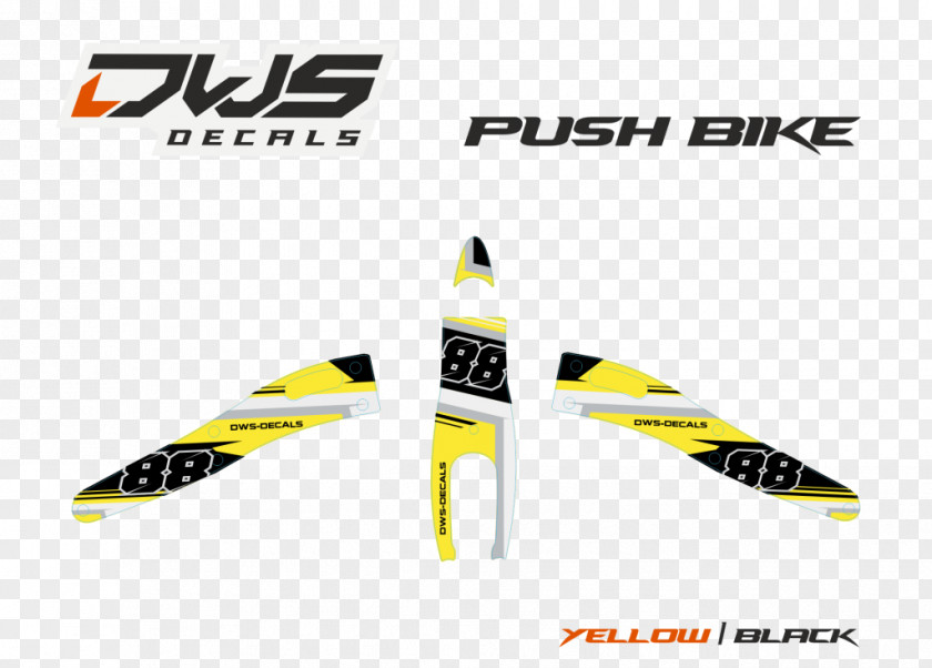 Push Bicycle Yellow Balance Green Aircraft PNG