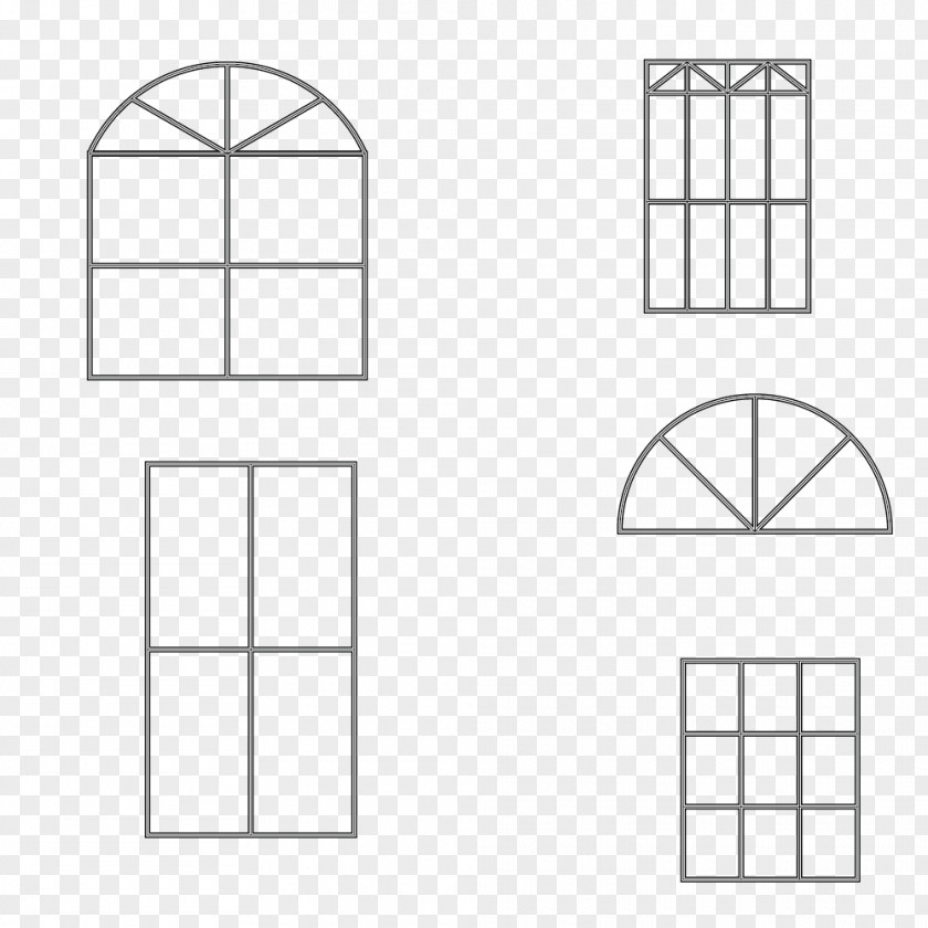Simple Window Frame Material Square Shape Pattern PNG