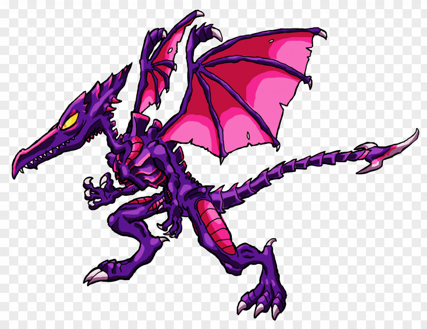 Sprite Super Smash Bros. For Nintendo 3DS And Wii U Ridley Dragon Metroid PNG