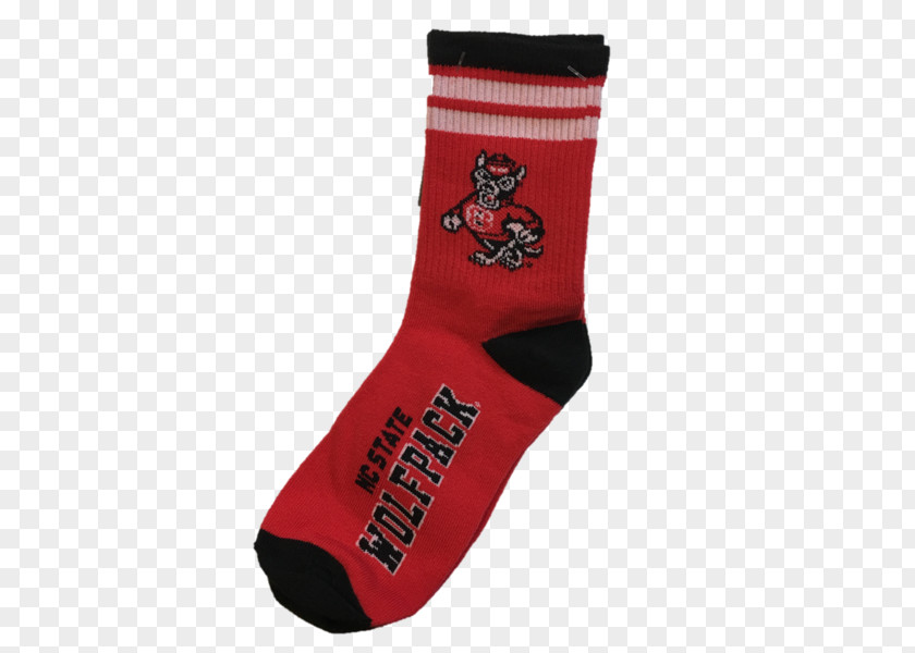 Striped Stockings North Carolina State University Sock NC Wolfpack Football Men's Basketball Slipper PNG