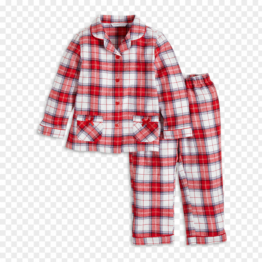 Child Pajamas Flannel Sleeve Tartan PNG