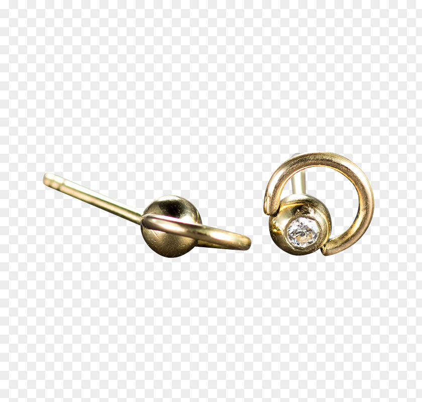Gold Earring Ring Of O Collar PNG