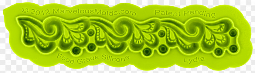 Green Silicone Lace Border PNG