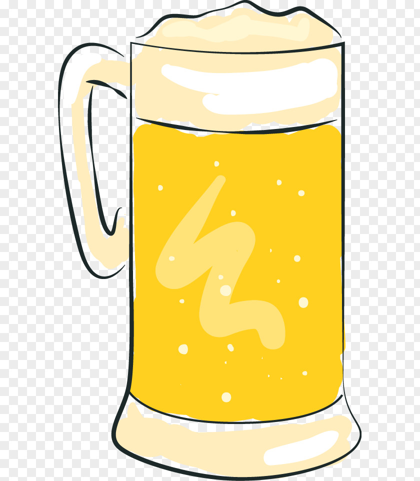 Hand-painted Beer Stein Glassware PNG