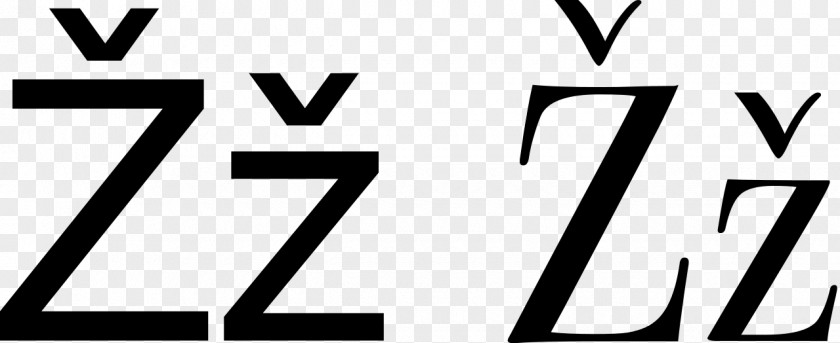 Letter Z Latin Alphabet Caron PNG
