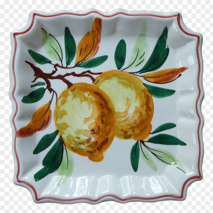 Hand-painted Fruit Ceramic Platter Dish Network PNG