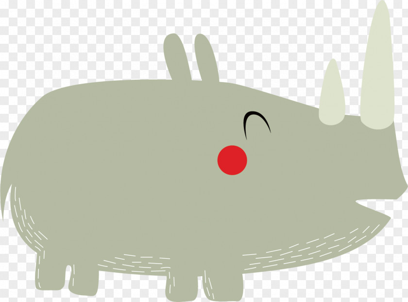 Lovely Rhino Vector Rhinoceros 3D Rabbit PNG