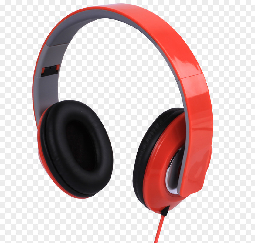 Red Headphones HQ Audio Hi-Fi Sound PNG