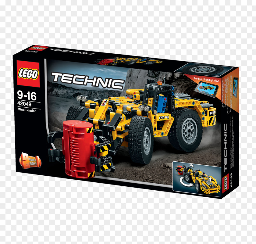 Toy Radio-controlled Car Lego Technic LEGO 42049 Mine Loader PNG
