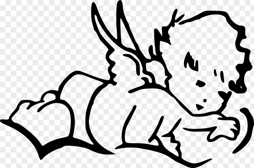 Baby Angel Drawing Line Art Clip PNG
