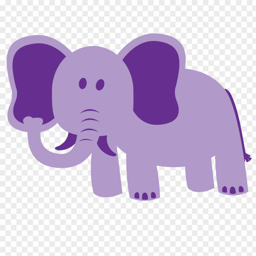 Elephants Elephant Purple Clip Art PNG