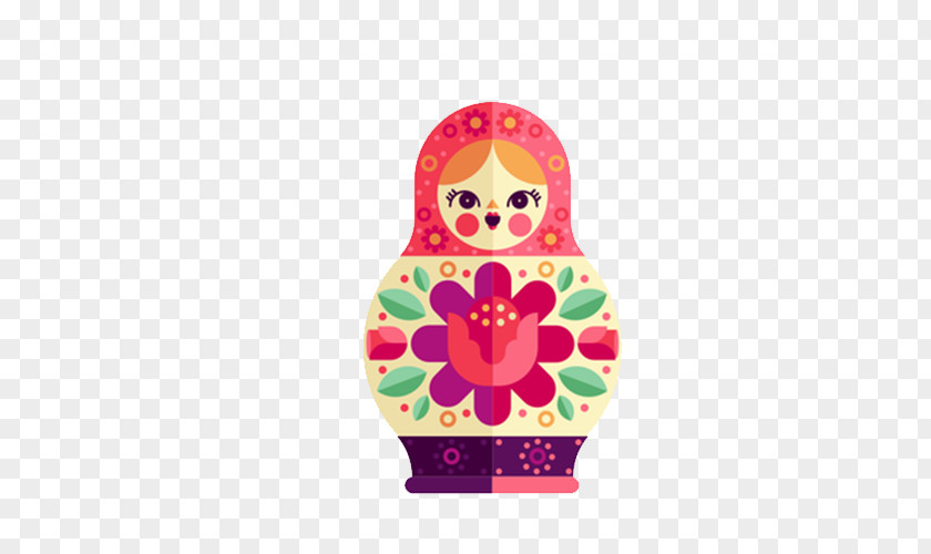 Flat In Europe And America Doll Illustration Matryoshka PNG