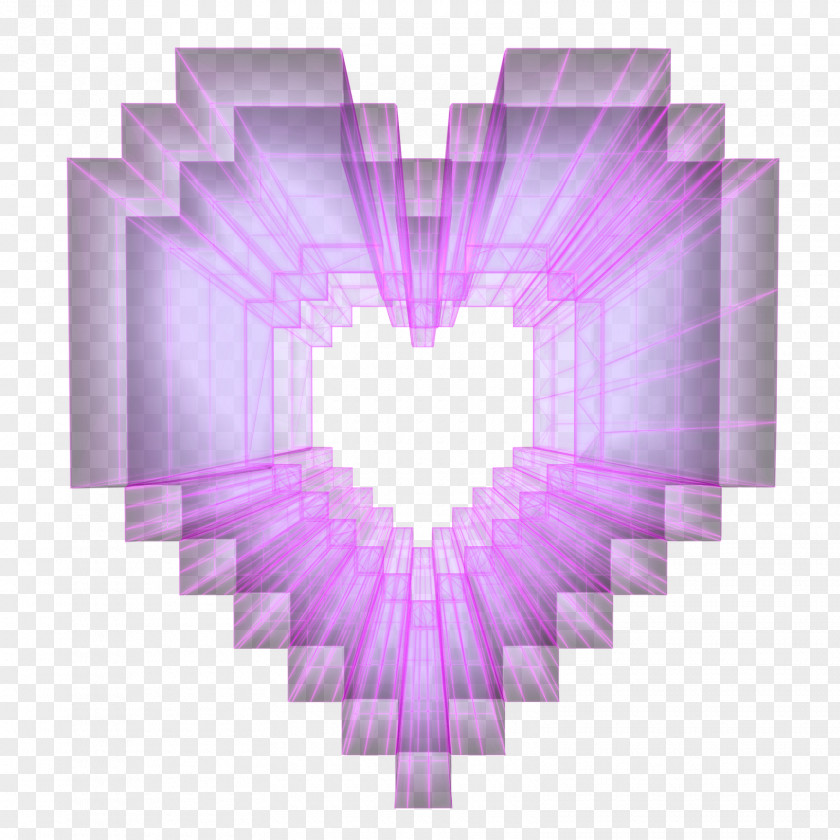 Magenta Heart Child PNG