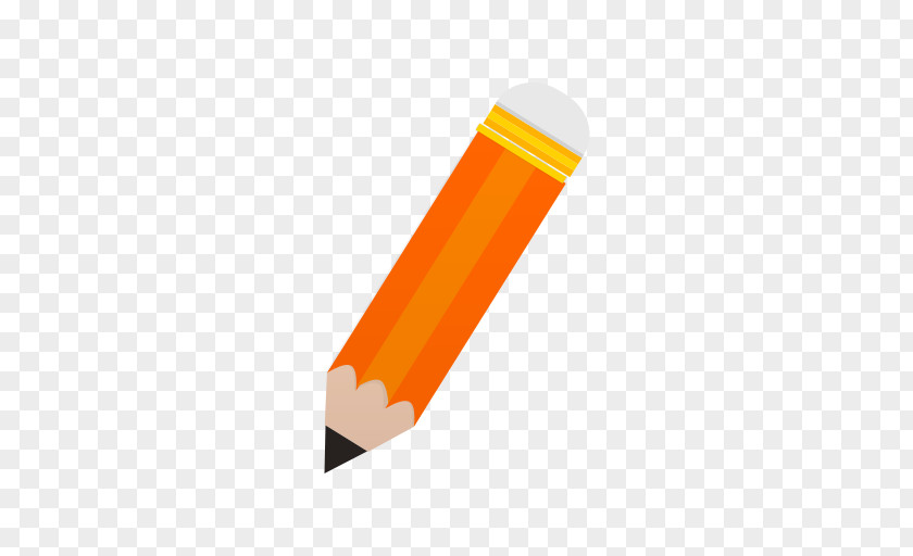 Orange Yellow Pencil PNG
