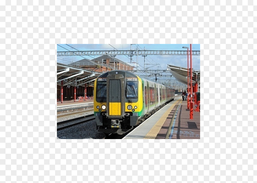 Train Railroad Car Rail Transport Siemens Desiro British Class 350 PNG