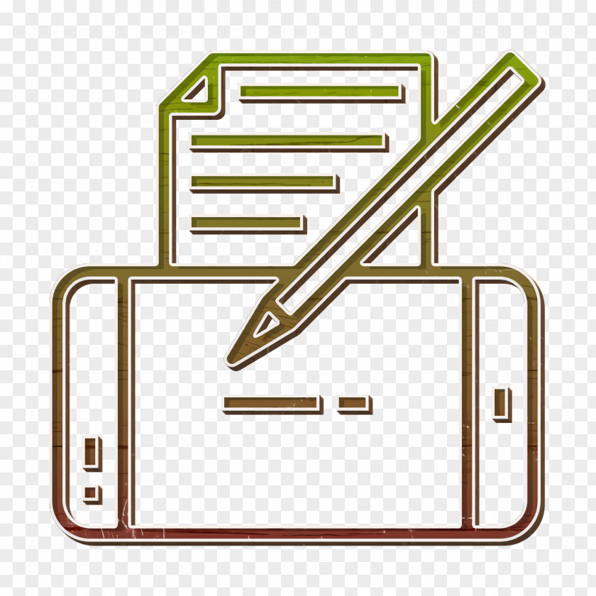 Book And Learning Icon Smartphone Pencil PNG