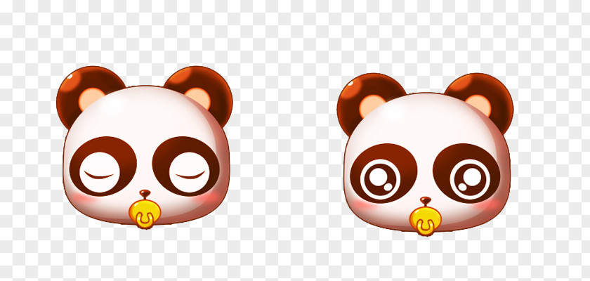 Cute Panda Face Giant Cuteness Icon PNG