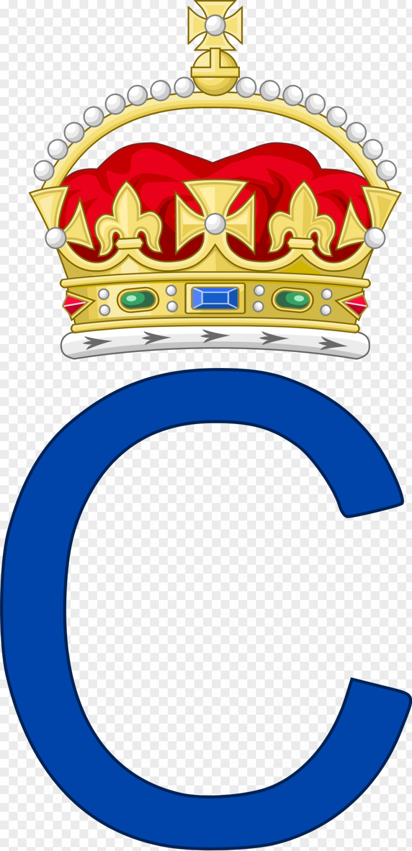 Monogram Coronet Tudor Crown Heraldry Monarch PNG