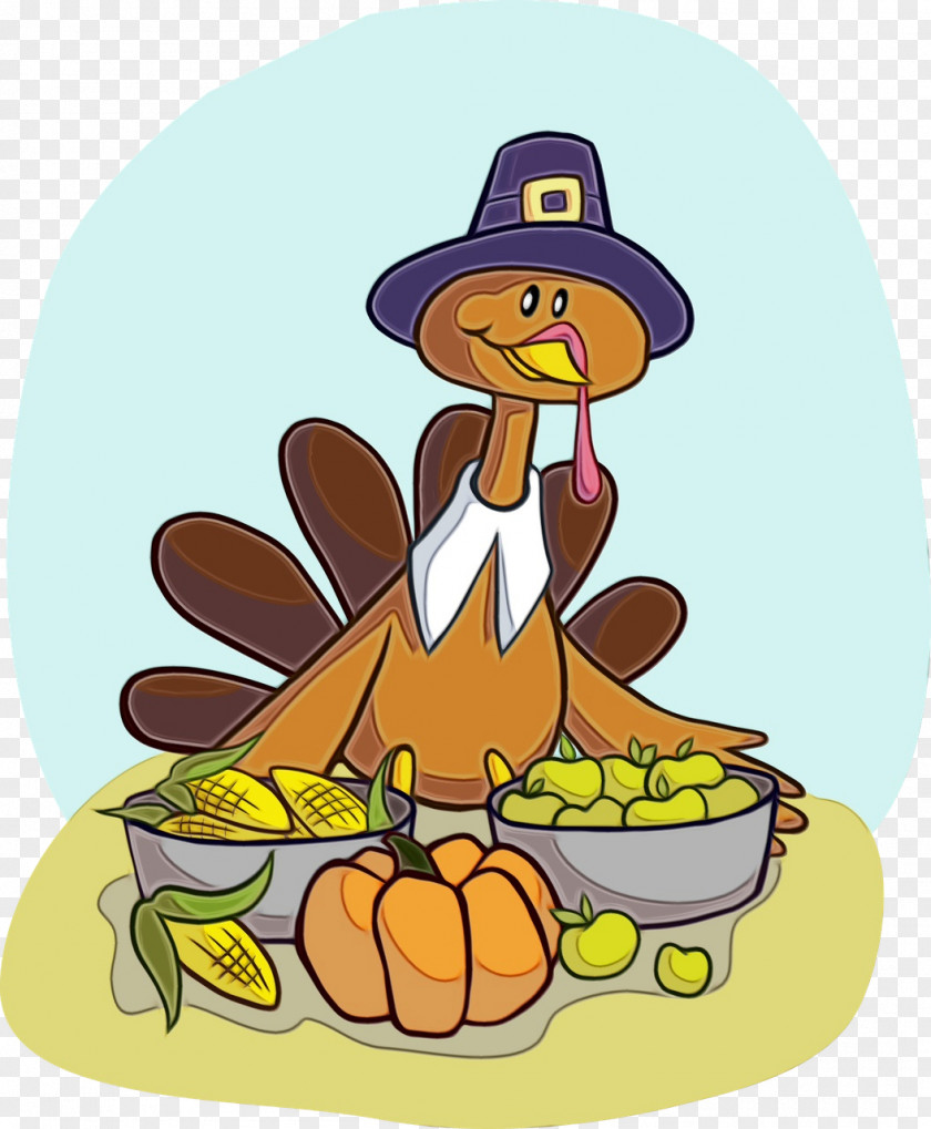 Plant Headgear Turkey Thanksgiving Cartoon PNG
