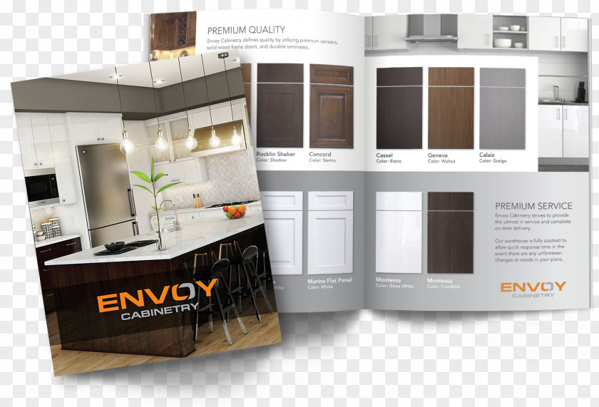 Brochour Envoy Cabinetry Company Furniture Brochure Door PNG