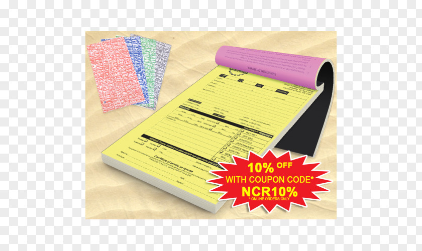 Double Sided Flyer Carbonless Copy Paper Printing Carbon Invoice PNG