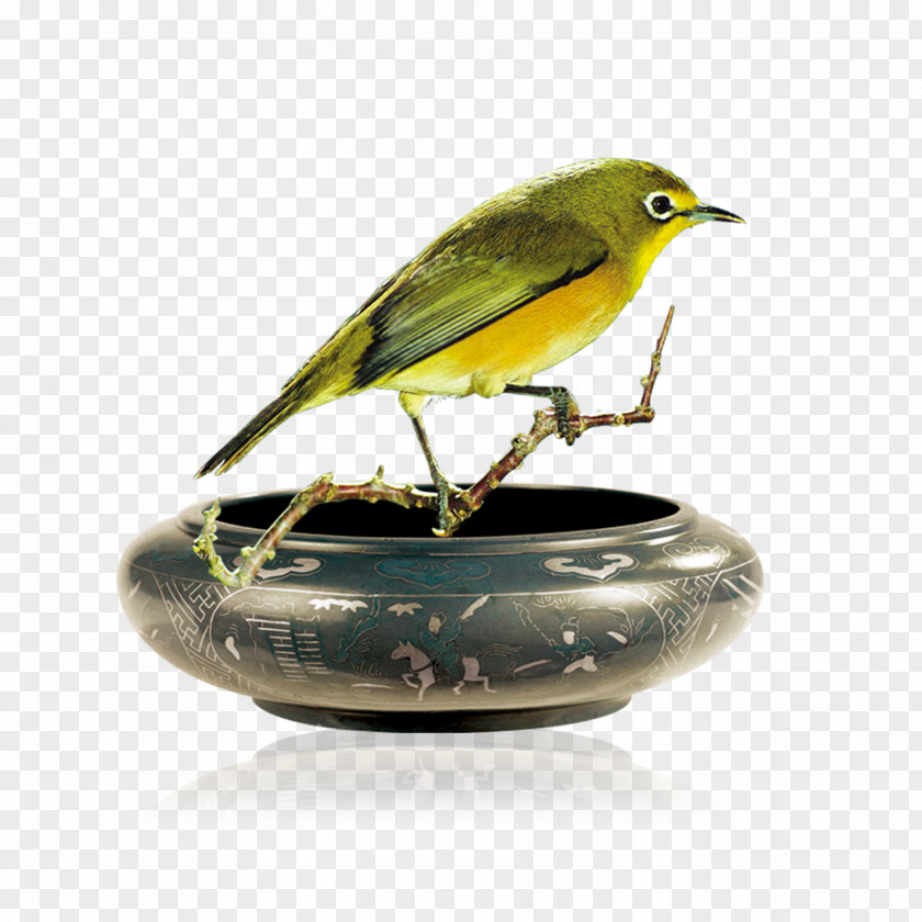 Free Bird Pull Ashtray Creative Icon PNG