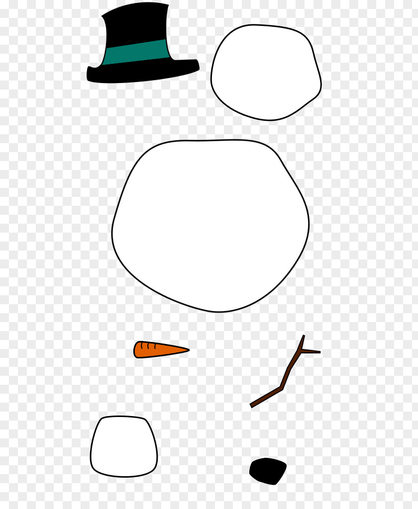Make A Snowman Cartoon Hat Line Art Point Clip PNG