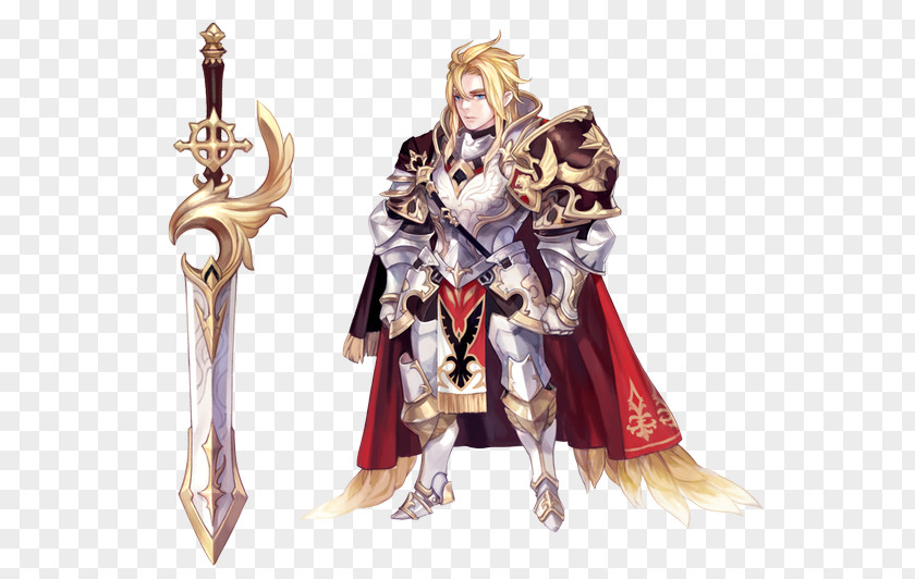 Knight Character Seven Knights Costume Design PNG