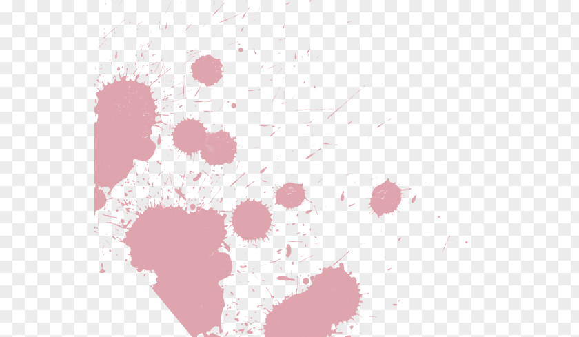 Pink Ink Jet Effect Inkjet Printing Stain PNG