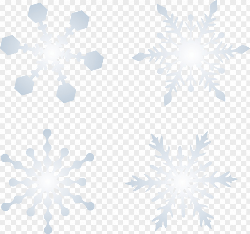 Sky Snow Snowflake Vector Material Symmetry Blue Pattern PNG