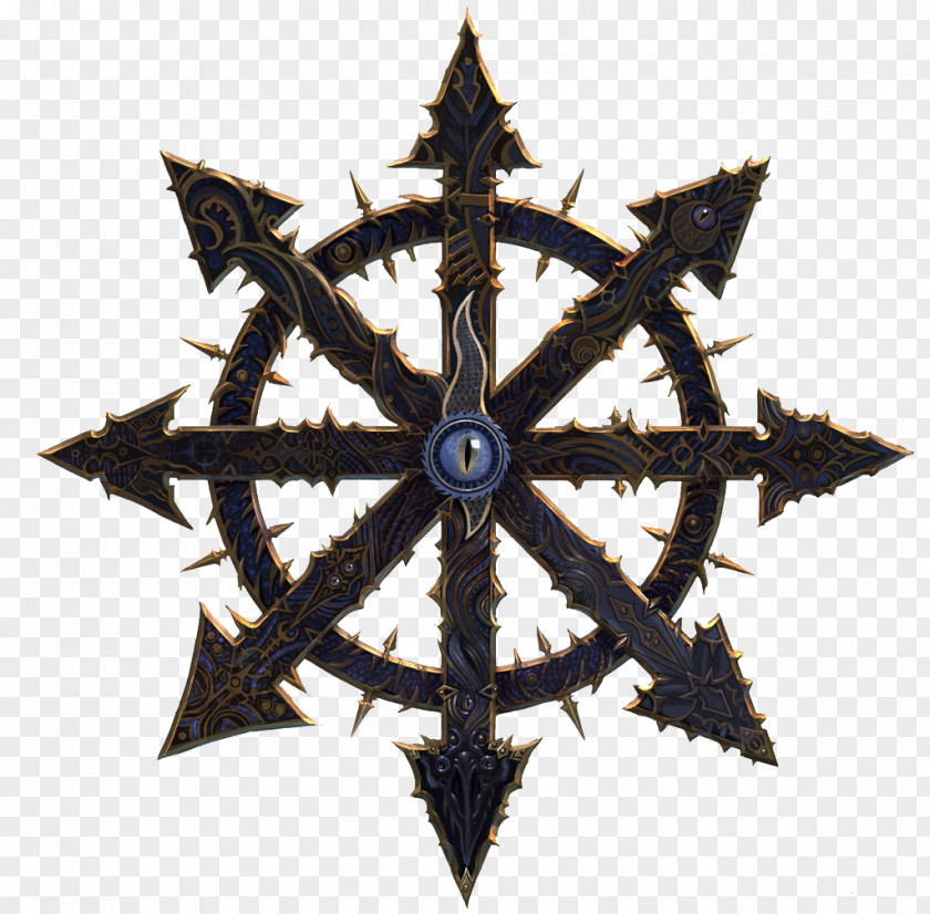 Symbol Warhammer 40,000 Of Chaos Christian Cross PNG