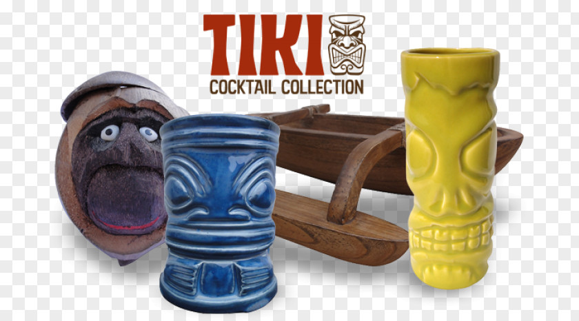 Tiki Bar Cocktail Mug Ceramic PNG