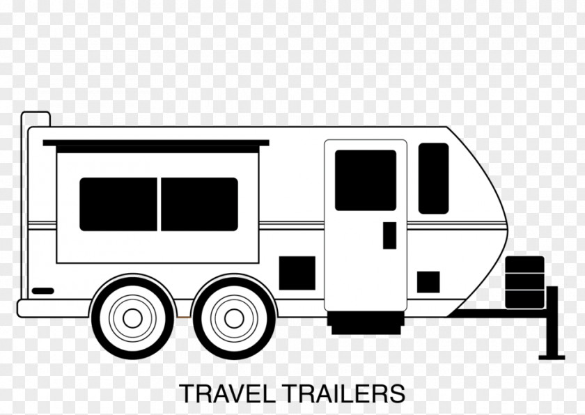 Camping Trailer Caravan Campervans Clip Art PNG